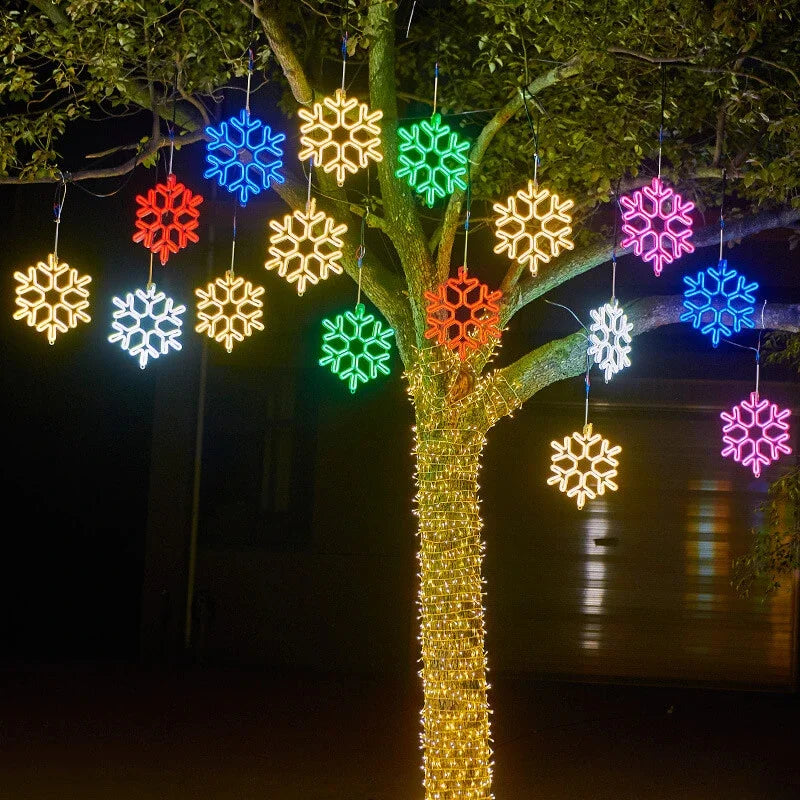 FrostGlow – LED Schneeflockenlicht voor Kerstmis