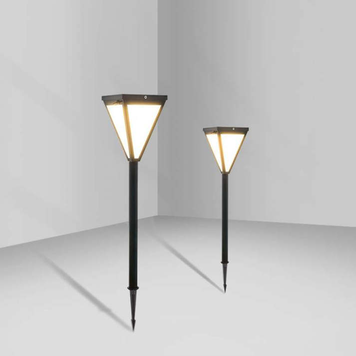 VernoLux – Moderne LED Buitenlamp van Metaal en Acryl in Stijlvol Zwart