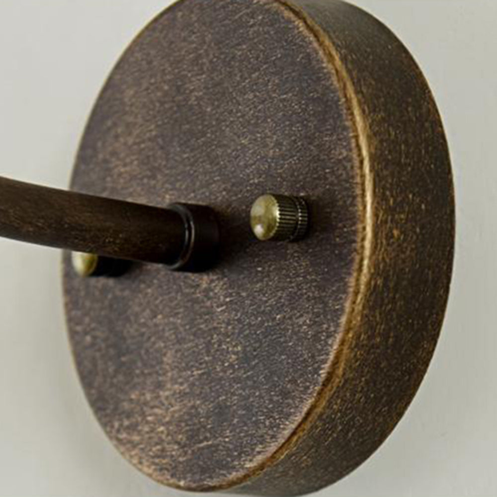 Rustico – Rustieke Schaal Wandleuchte in Antiek Messing
