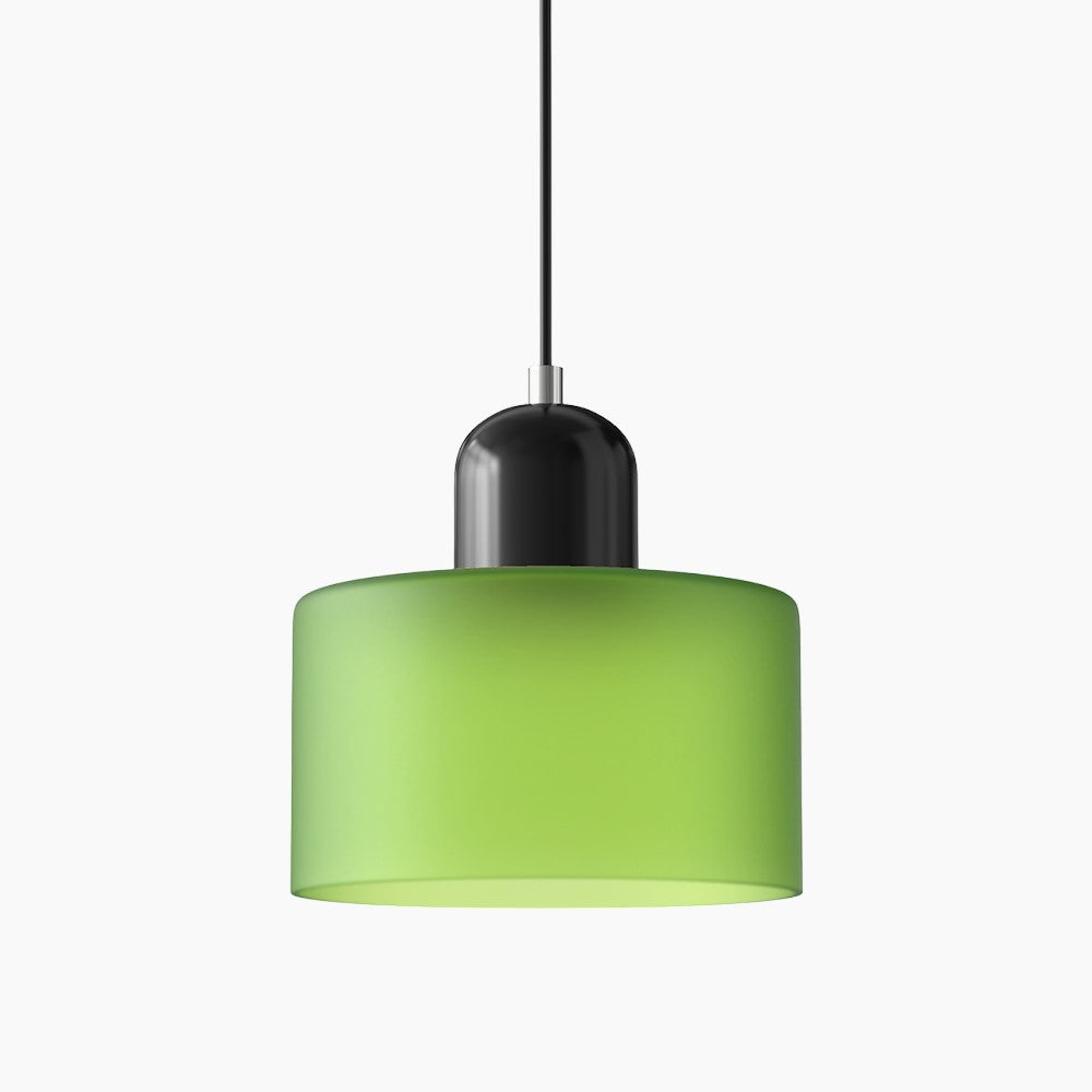 Lina - Kleine glazen pendellamp met LED en metalen afwerking
