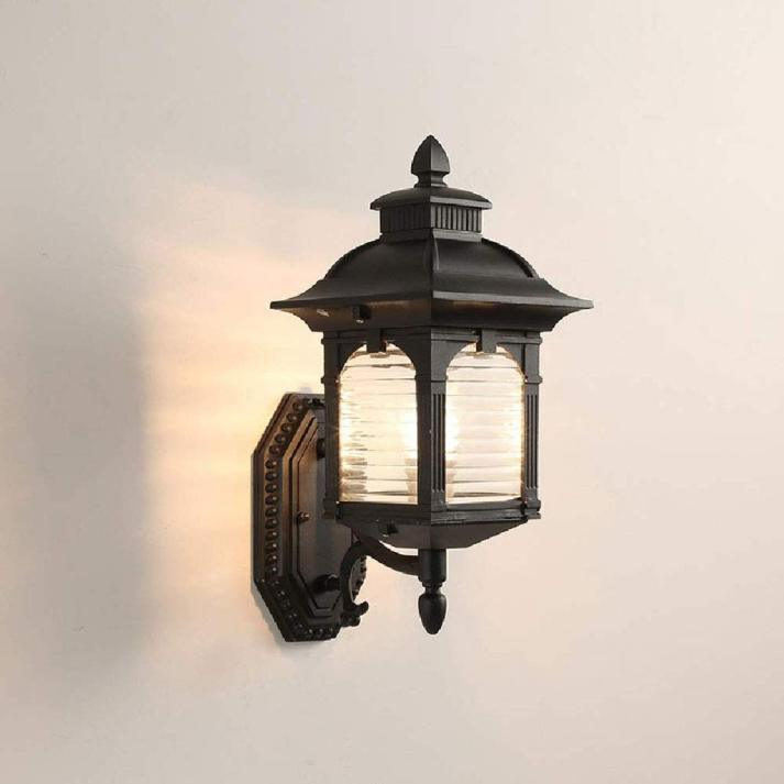 VetroLux – Klassieke Buitenwandlamp van Antiek Glas
