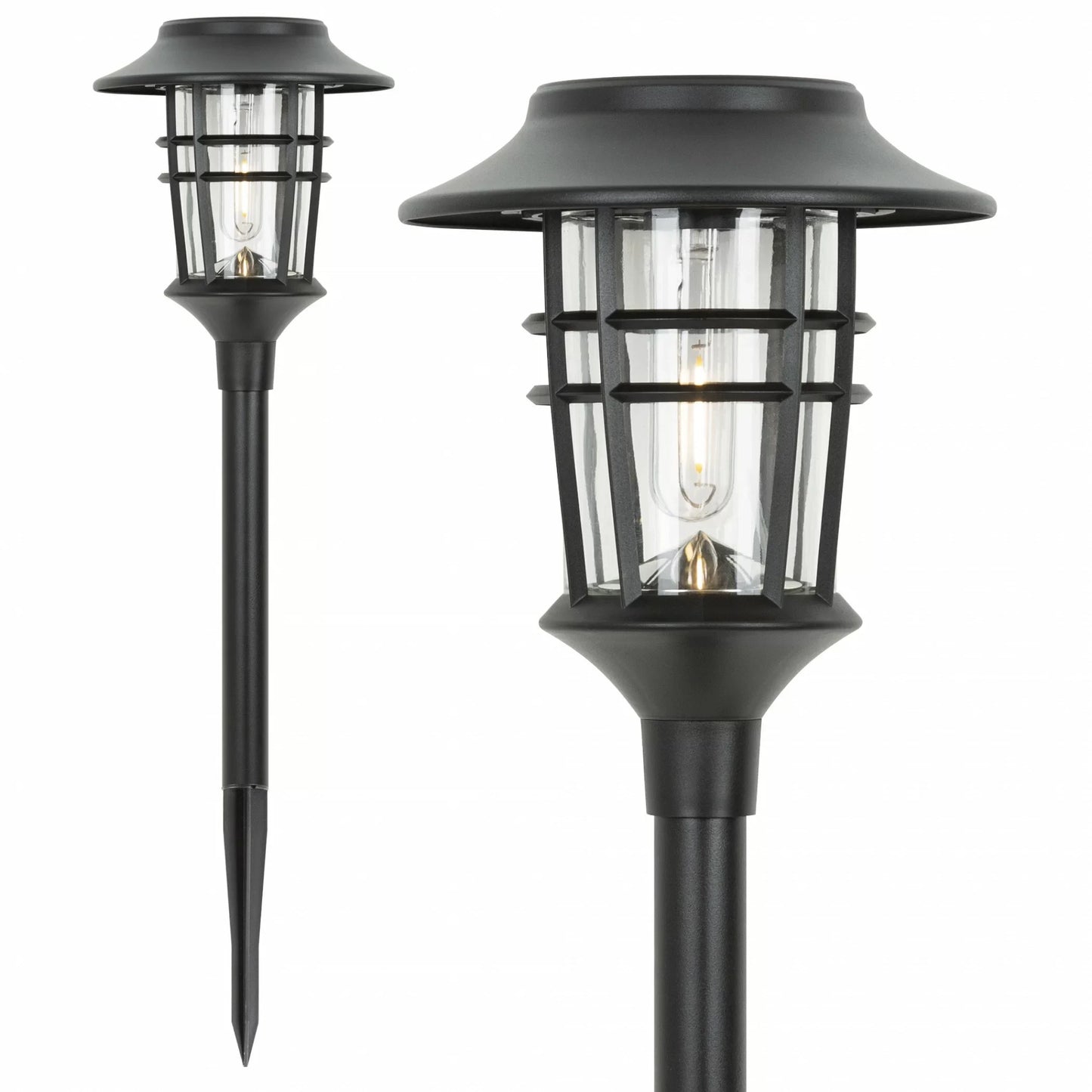 Flamora – Set van 6 Solar Tuinfakkels met Vlamlichteffect