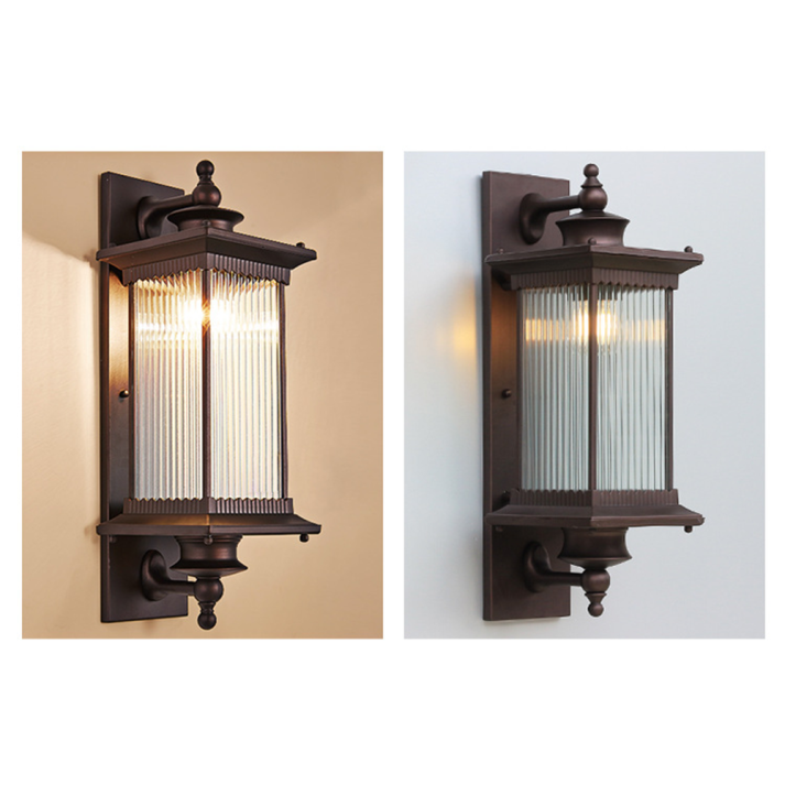 Vintara – Retro Buitenwandlamp in Rechthoekig Design