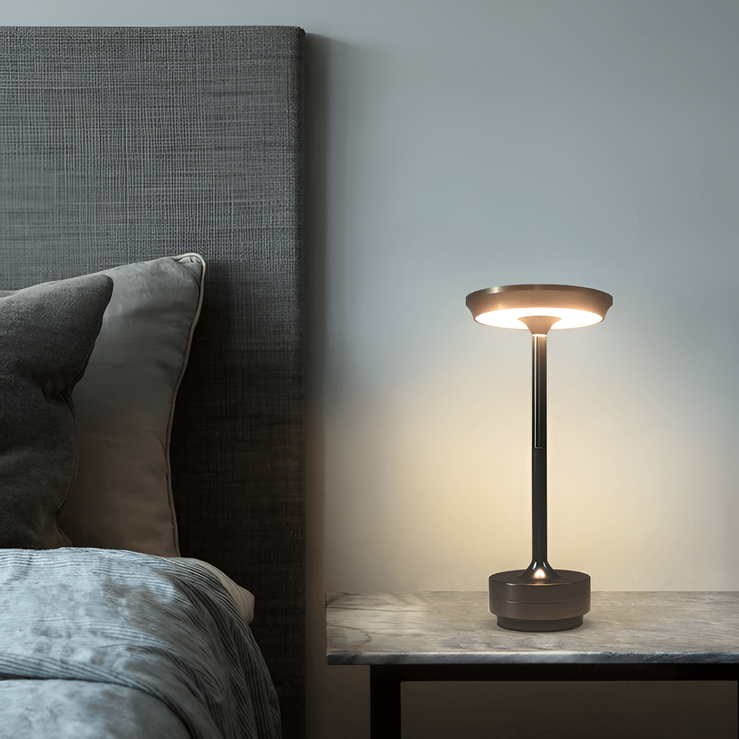 LumiAura – Draadloze LED-sfeerlamp met verfijnd design