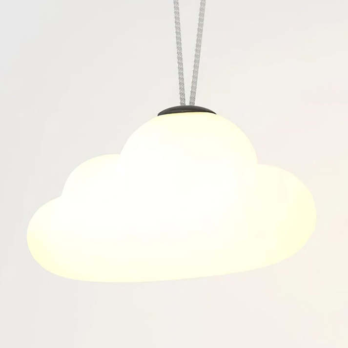 Nebula – Design LED Hanglamp in Wolkvorm met Melkwit Metaal en Acryl