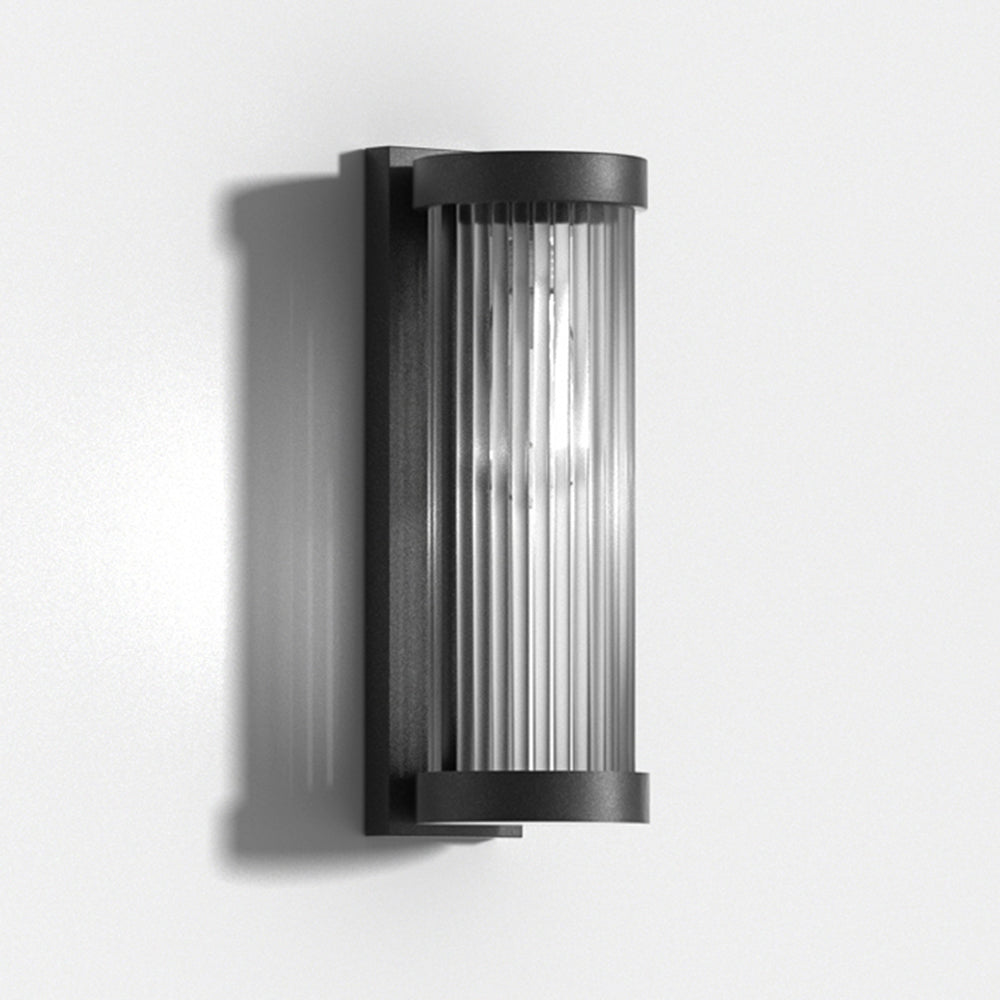 Zylindrische Solar Buitenlamp – Modern Design met Glas en Metaal