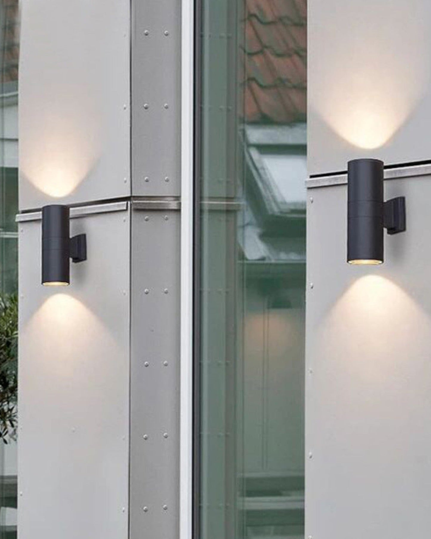Noctis – LED Lamp van Zwart Metaal en Glas