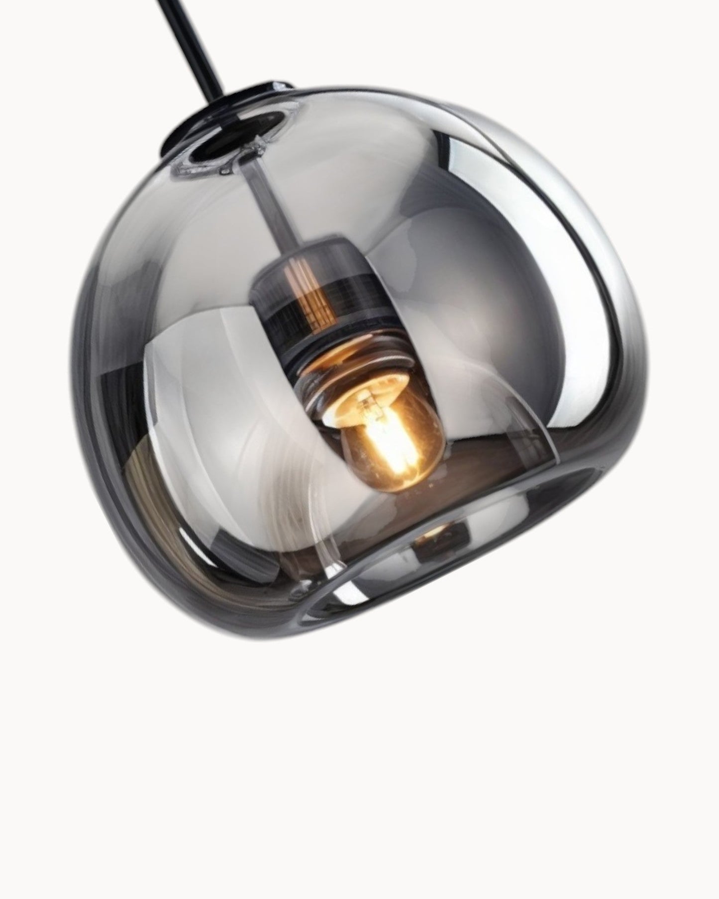 Moderne Plafondlamp – Glas in Rookgrijs of Cognac – LED 25 cm
