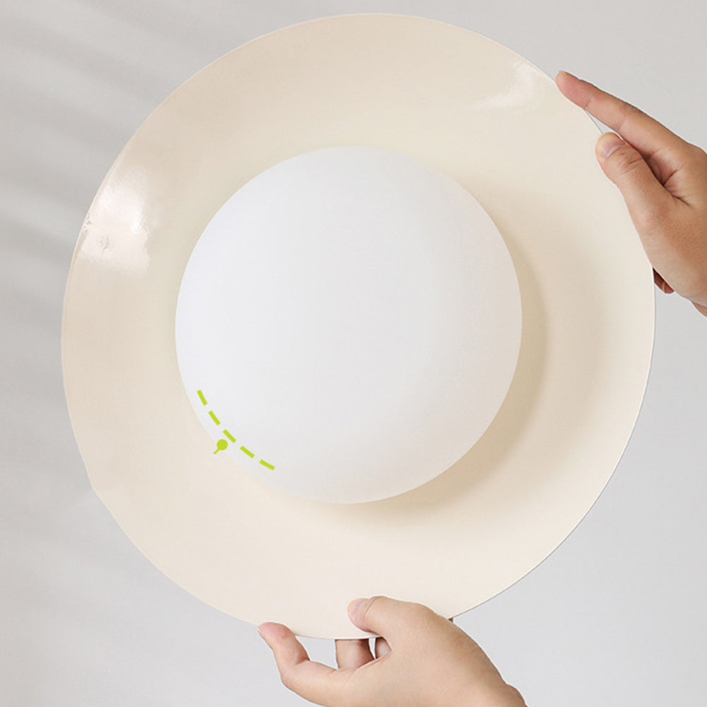 Sienna Hanglamp – Crème, Modern Design, Ø30 cm, LED