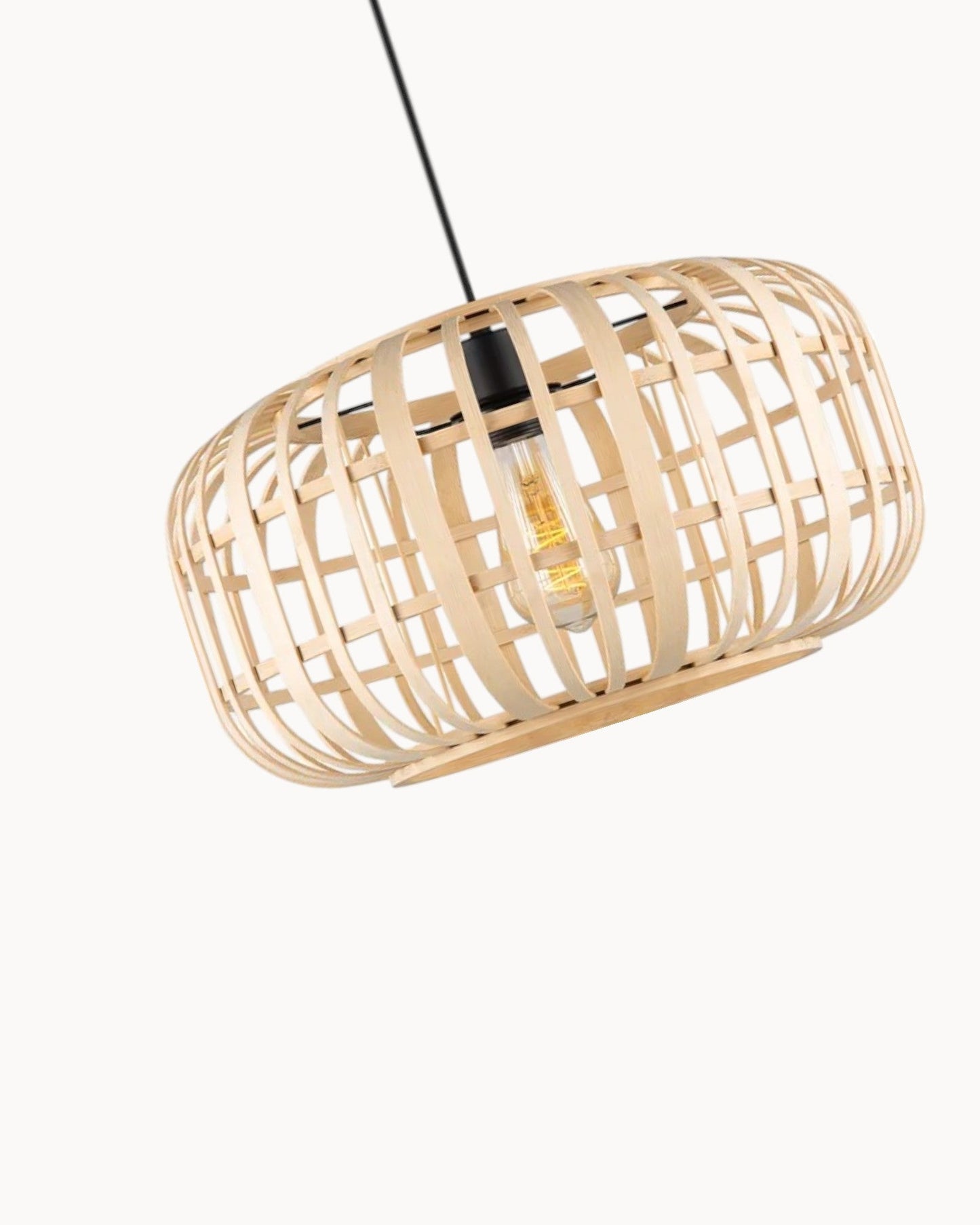 Nomad Boho Hanglamp – Bamboe, 40x126 cm