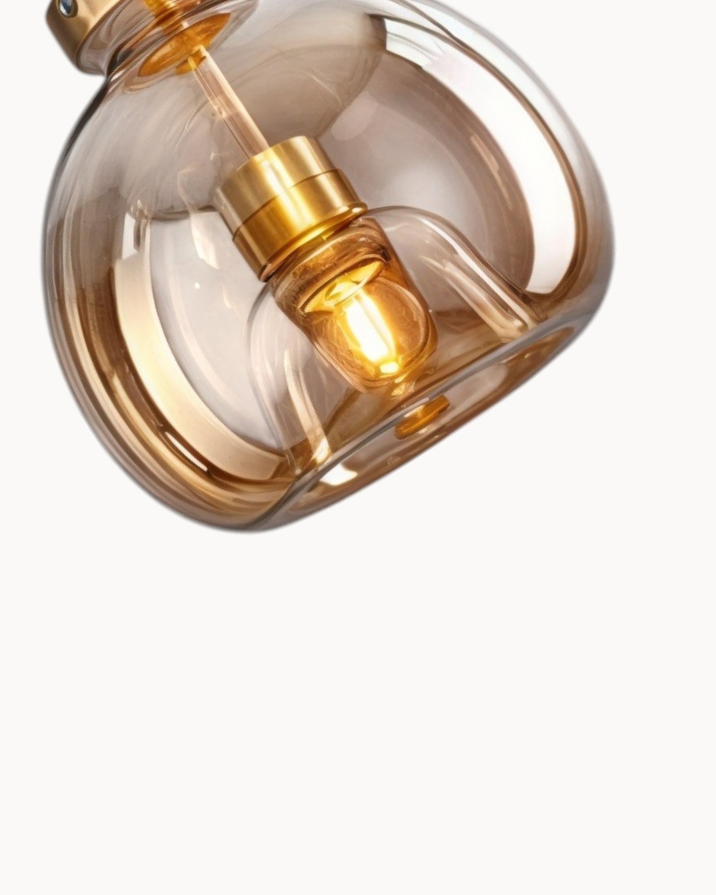 Moderne Plafondlamp – Glas in Rookgrijs of Cognac – LED 25 cm