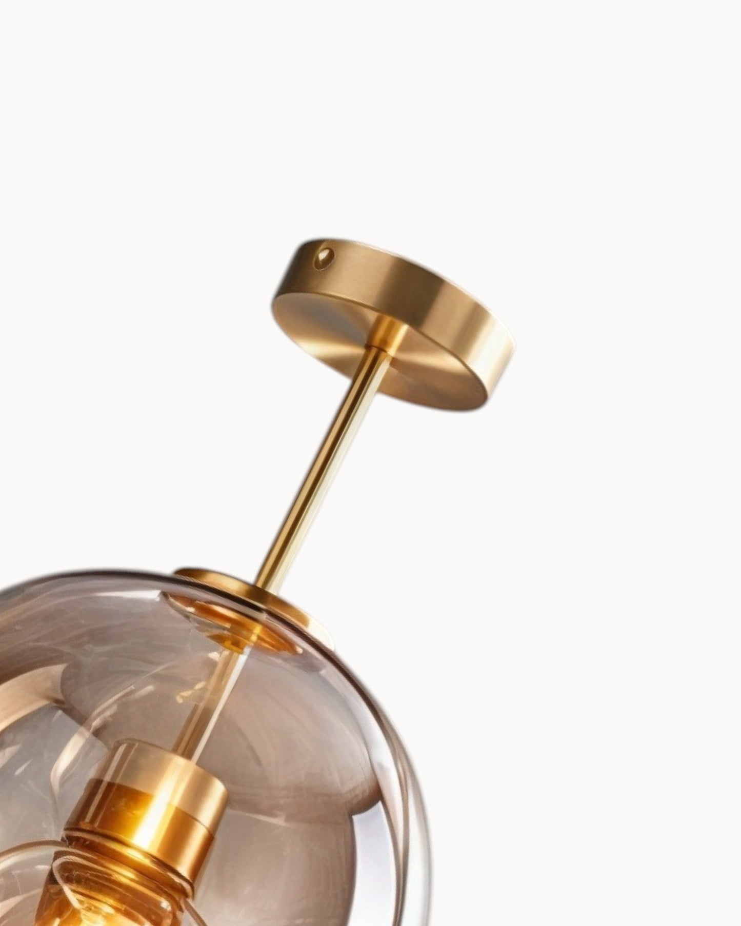 Moderne Plafondlamp – Glas in Rookgrijs of Cognac – LED 25 cm