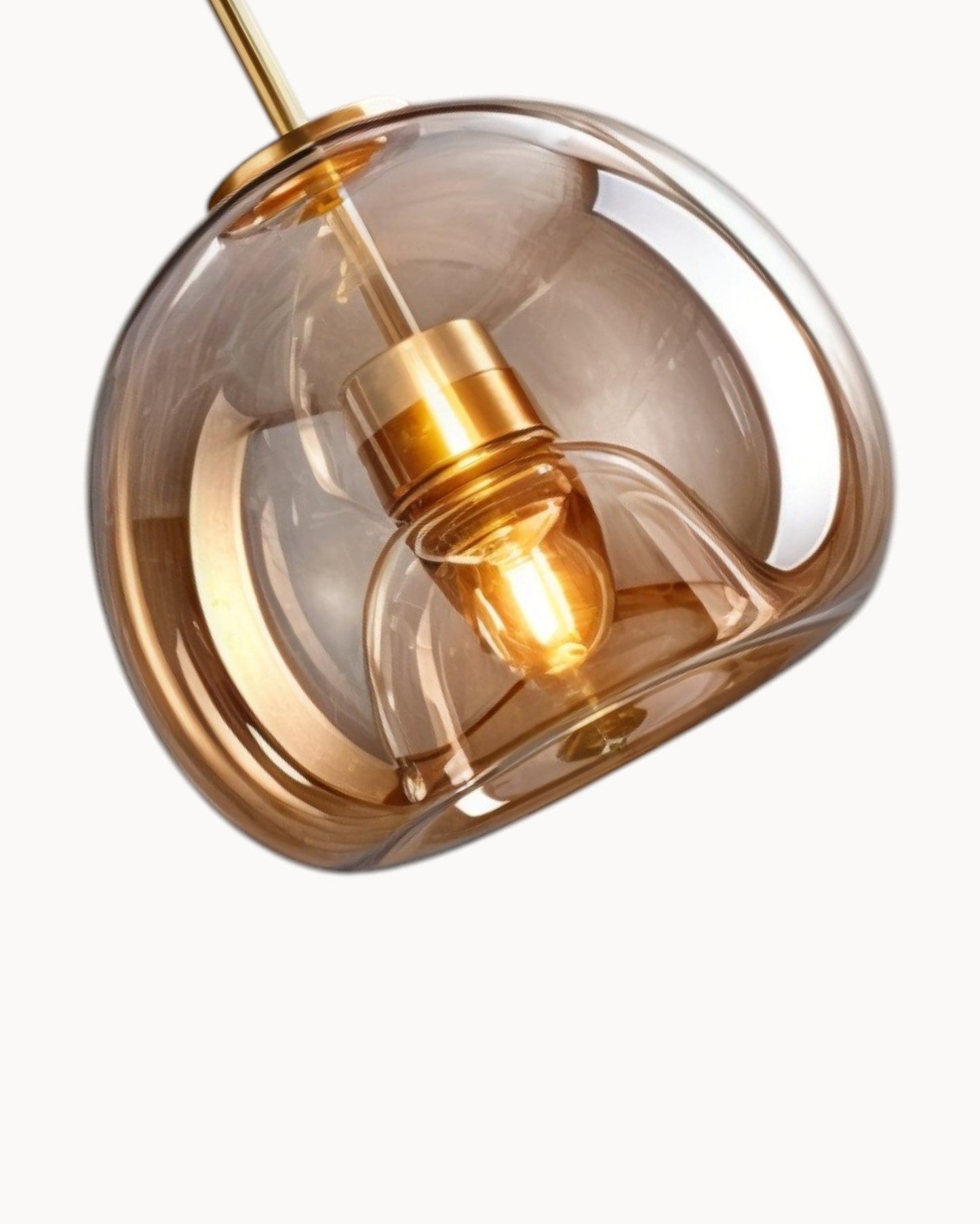 Moderne Plafondlamp – Glas in Rookgrijs of Cognac – LED 25 cm