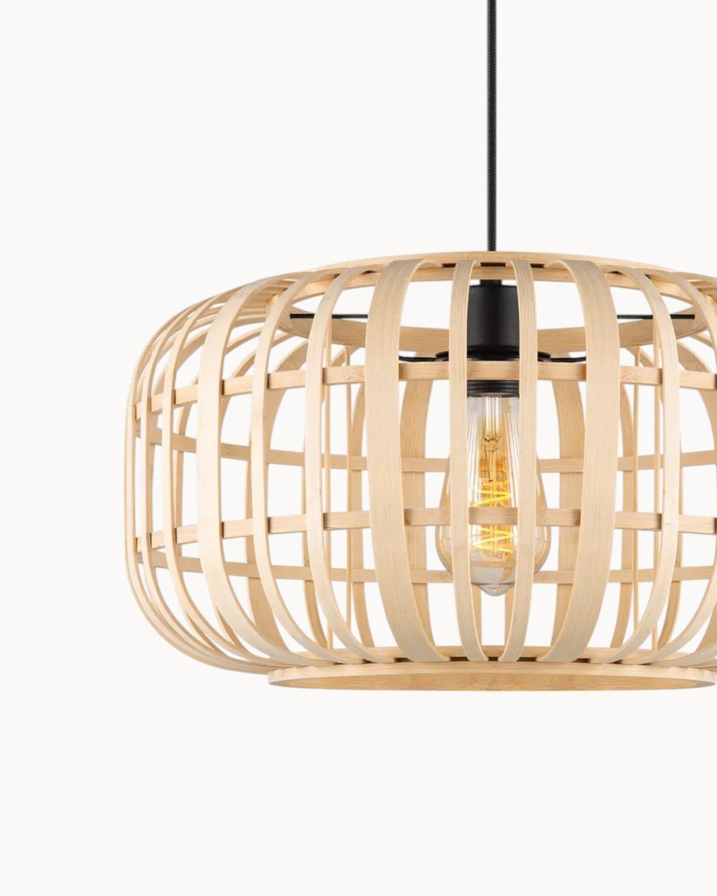 Nomad Boho Hanglamp – Bamboe, 40x126 cm