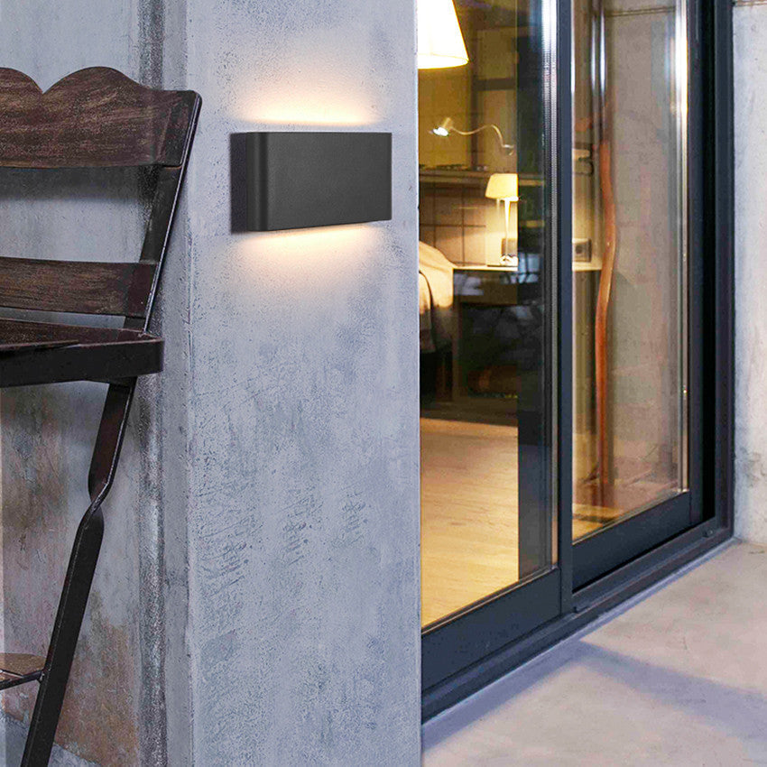 NovaBeam – Moderne LED Waterdichte Wandlamp voor Buiten (Omlopend Licht)