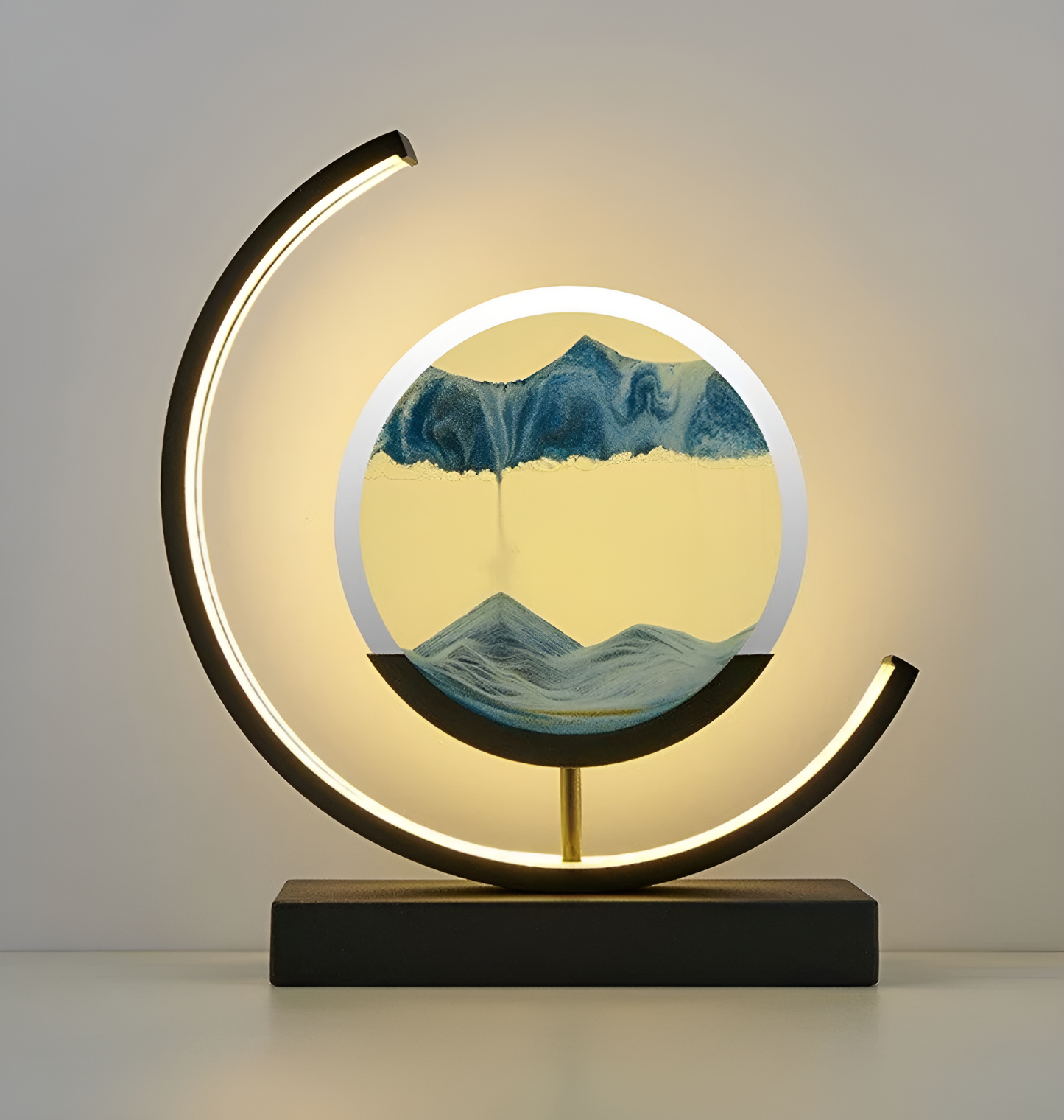 FlowSand – Vloeibare Zand LED Lamp met 3D Zandbeweging