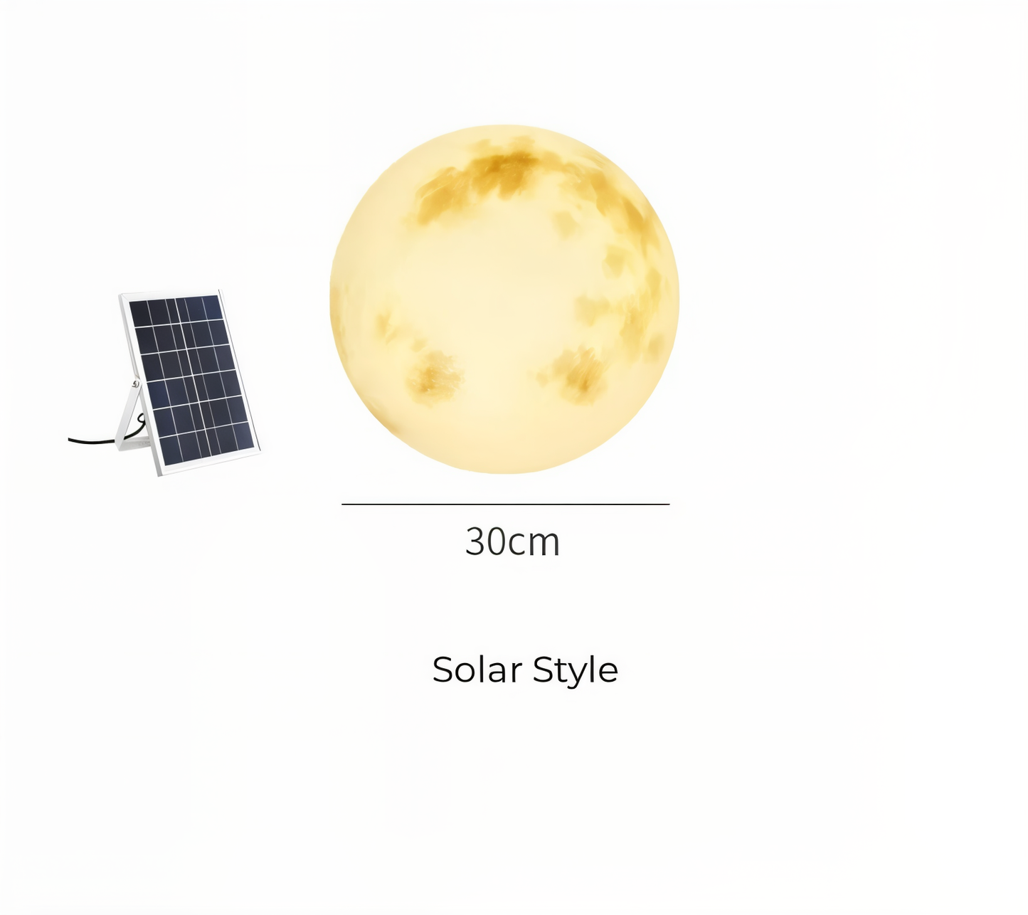 LunaLumena – Sfeervolle maanlamp op zonne-energie voor de tuin