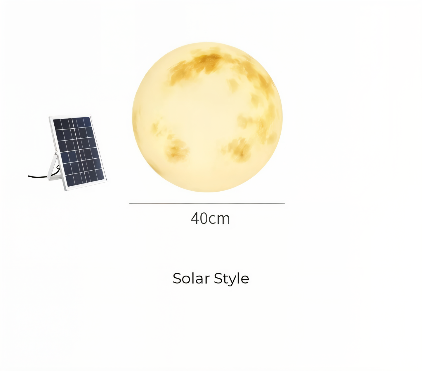 LunaLumena – Sfeervolle maanlamp op zonne-energie voor de tuin