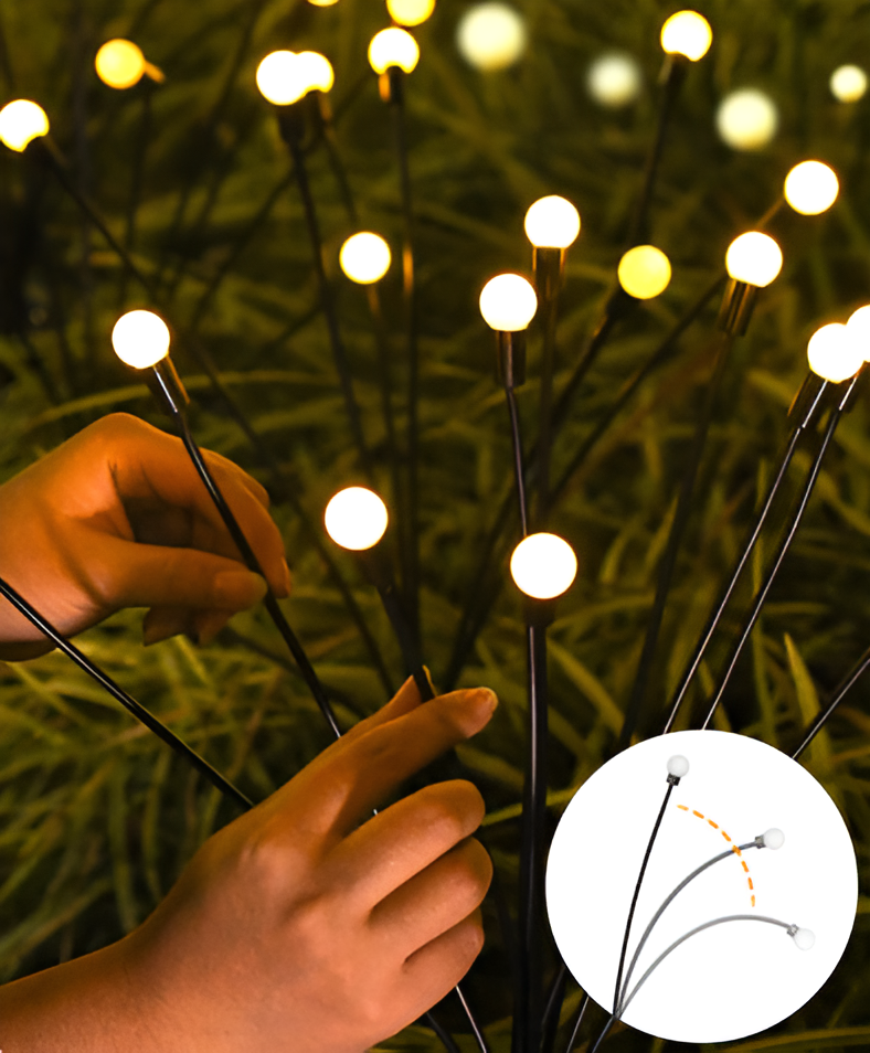 SolarSparkle – Sfeervolle tuinverlichting met glinsterend vuurvlieg-effect