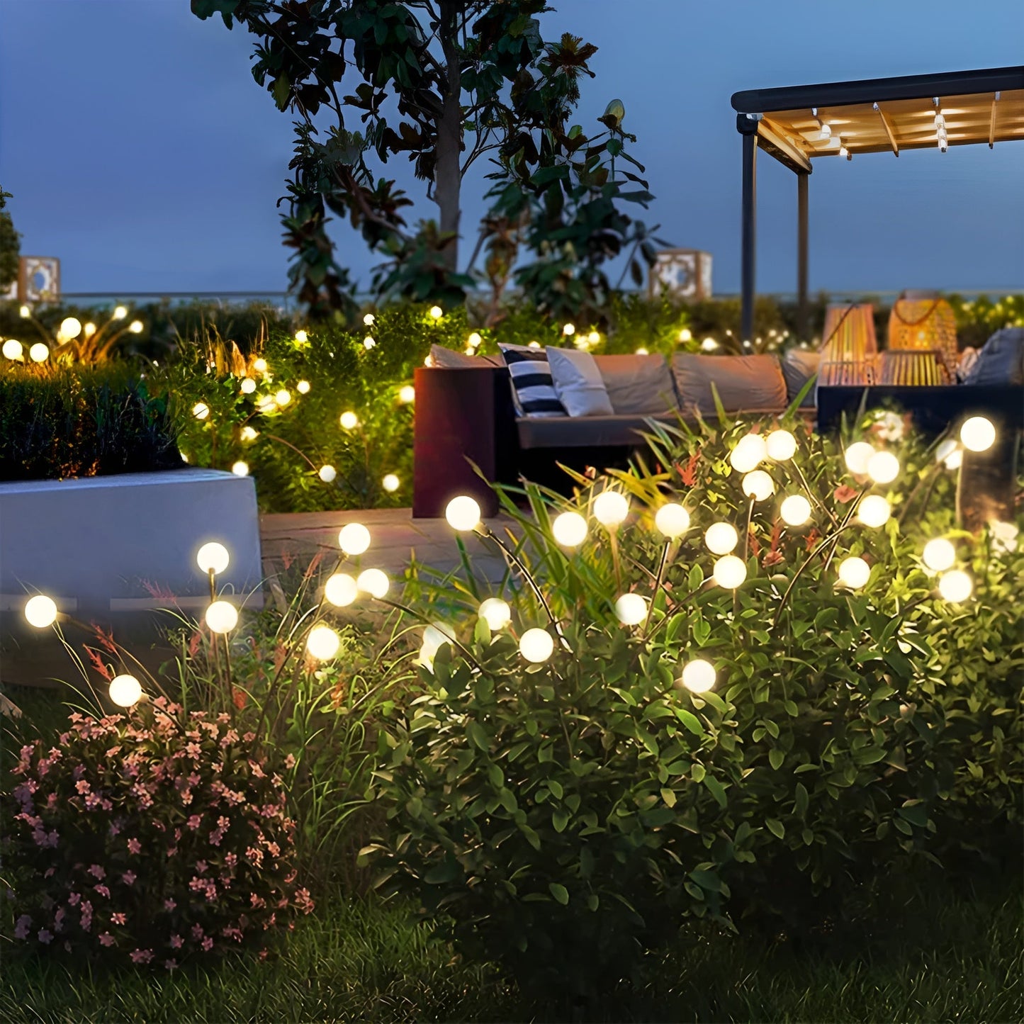 SolarSparkle – Sfeervolle tuinverlichting met glinsterend vuurvlieg-effect