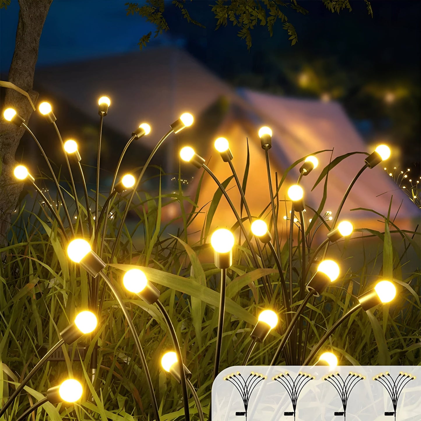 SolarSparkle – Sfeervolle tuinverlichting met glinsterend vuurvlieg-effect