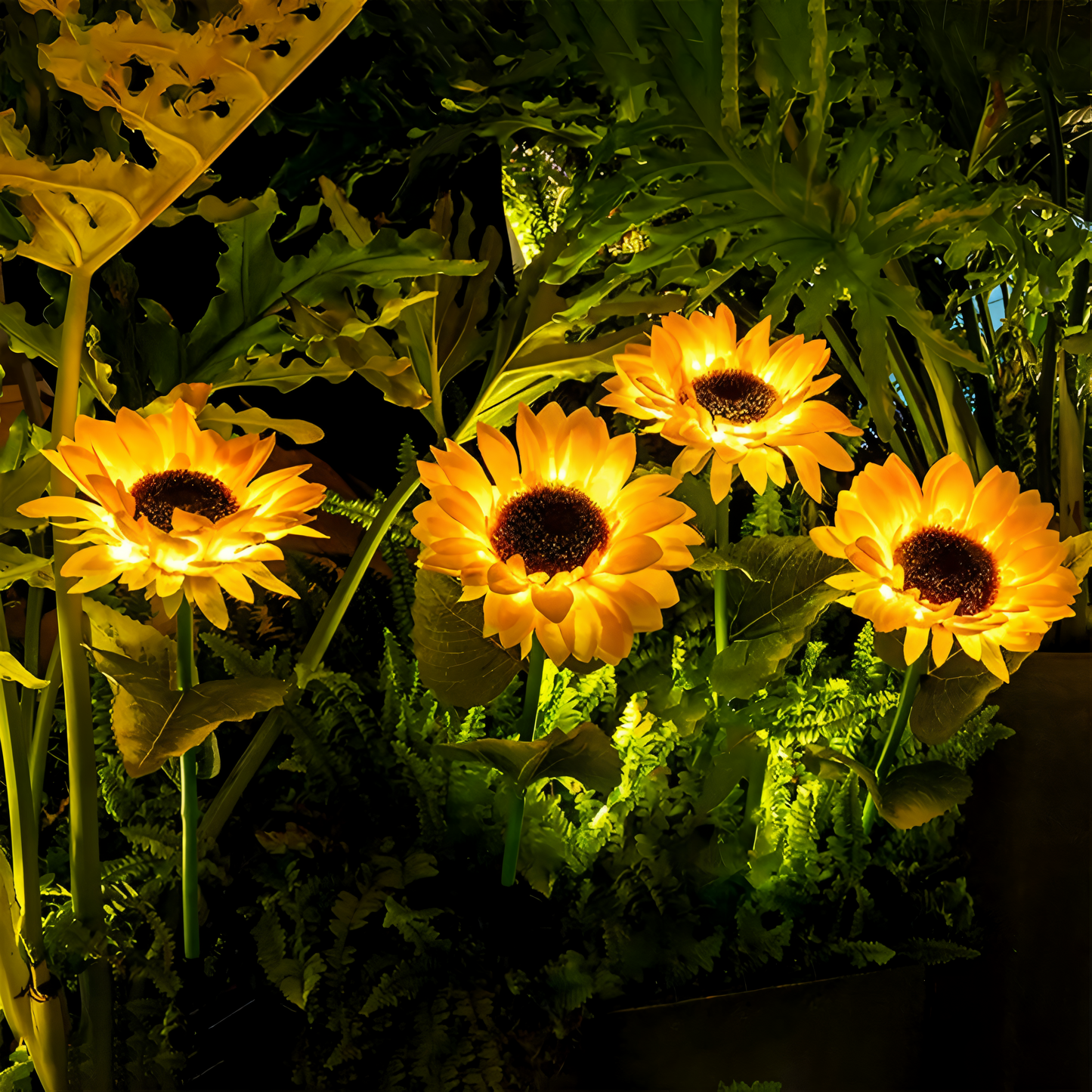 FloraLuce – Realistische zonnebloem solarverlichting voor de tuin