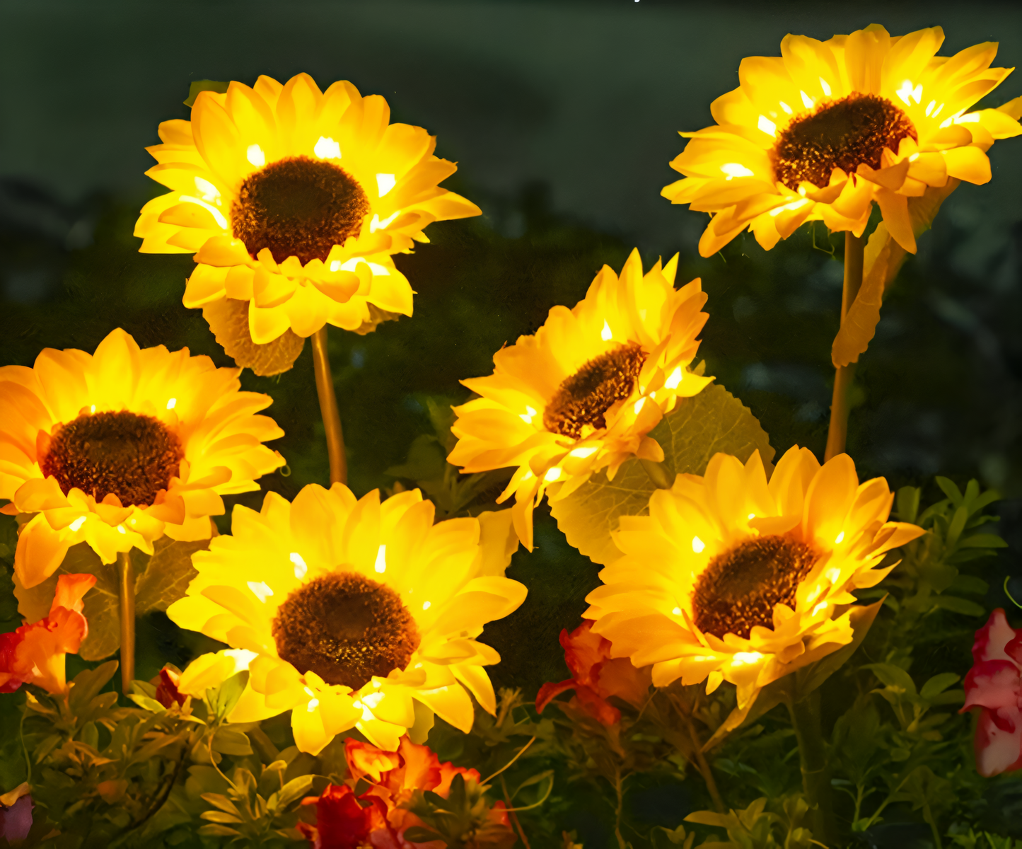 FloraLuce – Realistische zonnebloem solarverlichting voor de tuin
