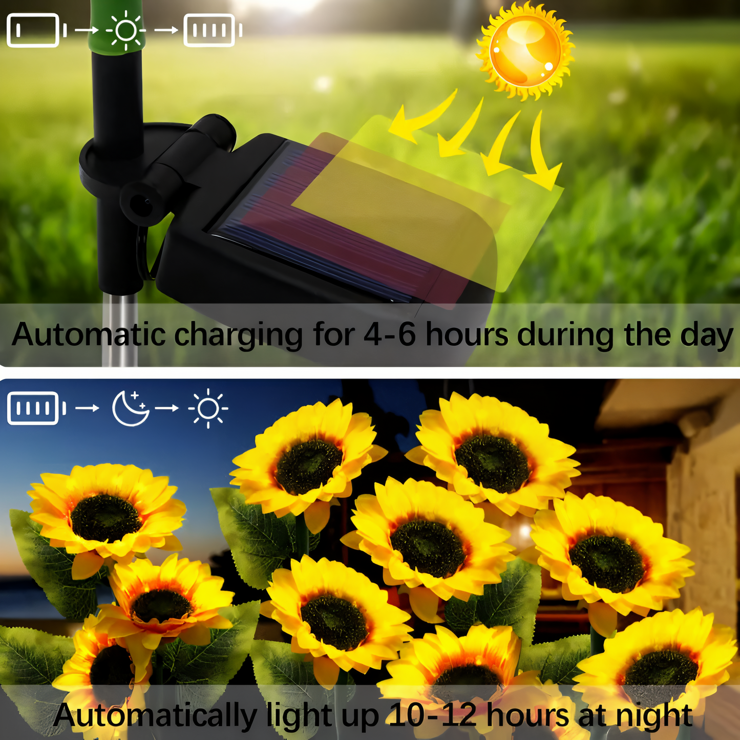 FloraLuce – Realistische zonnebloem solarverlichting voor de tuin