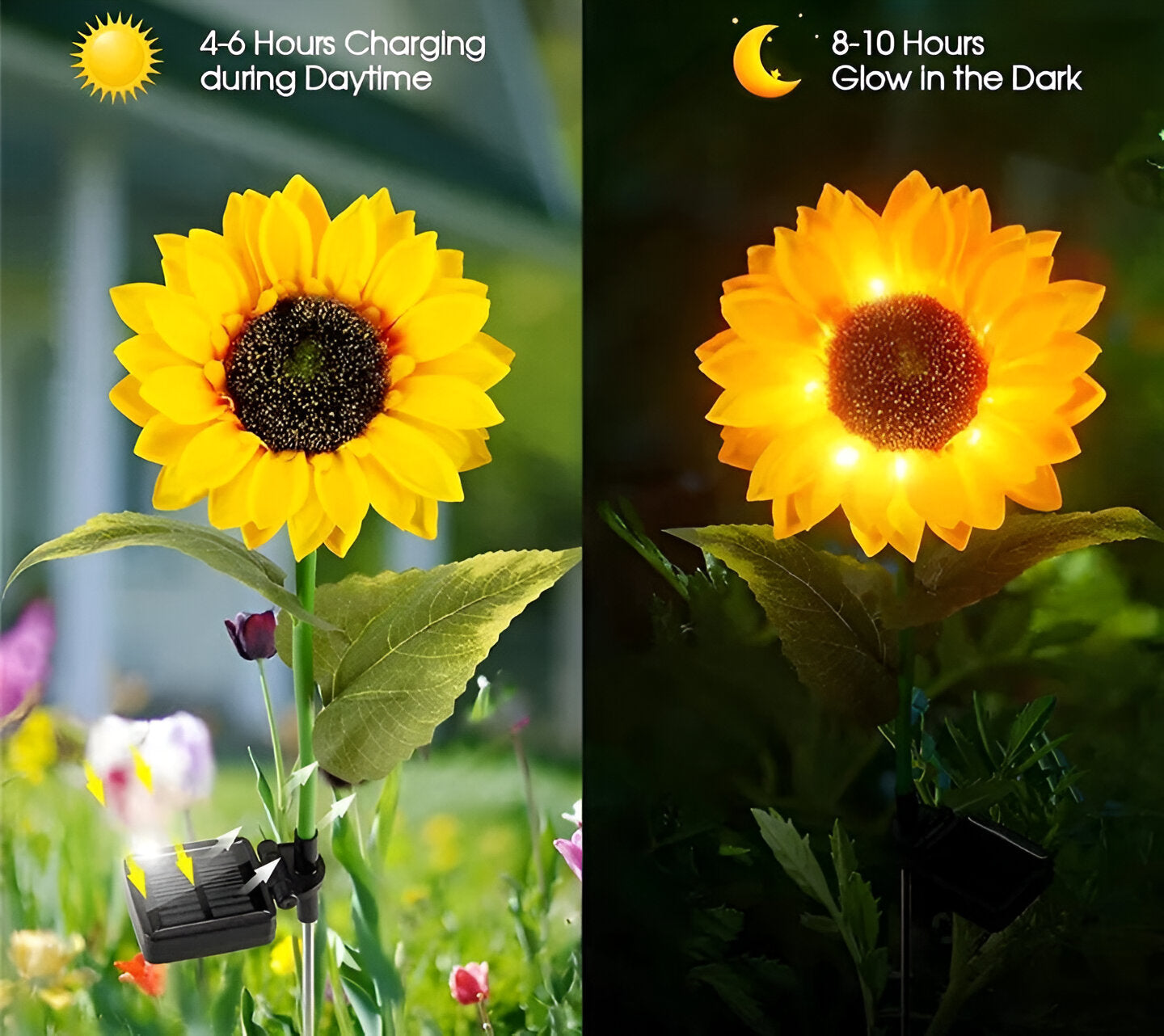 FloraLuce – Realistische zonnebloem solarverlichting voor de tuin