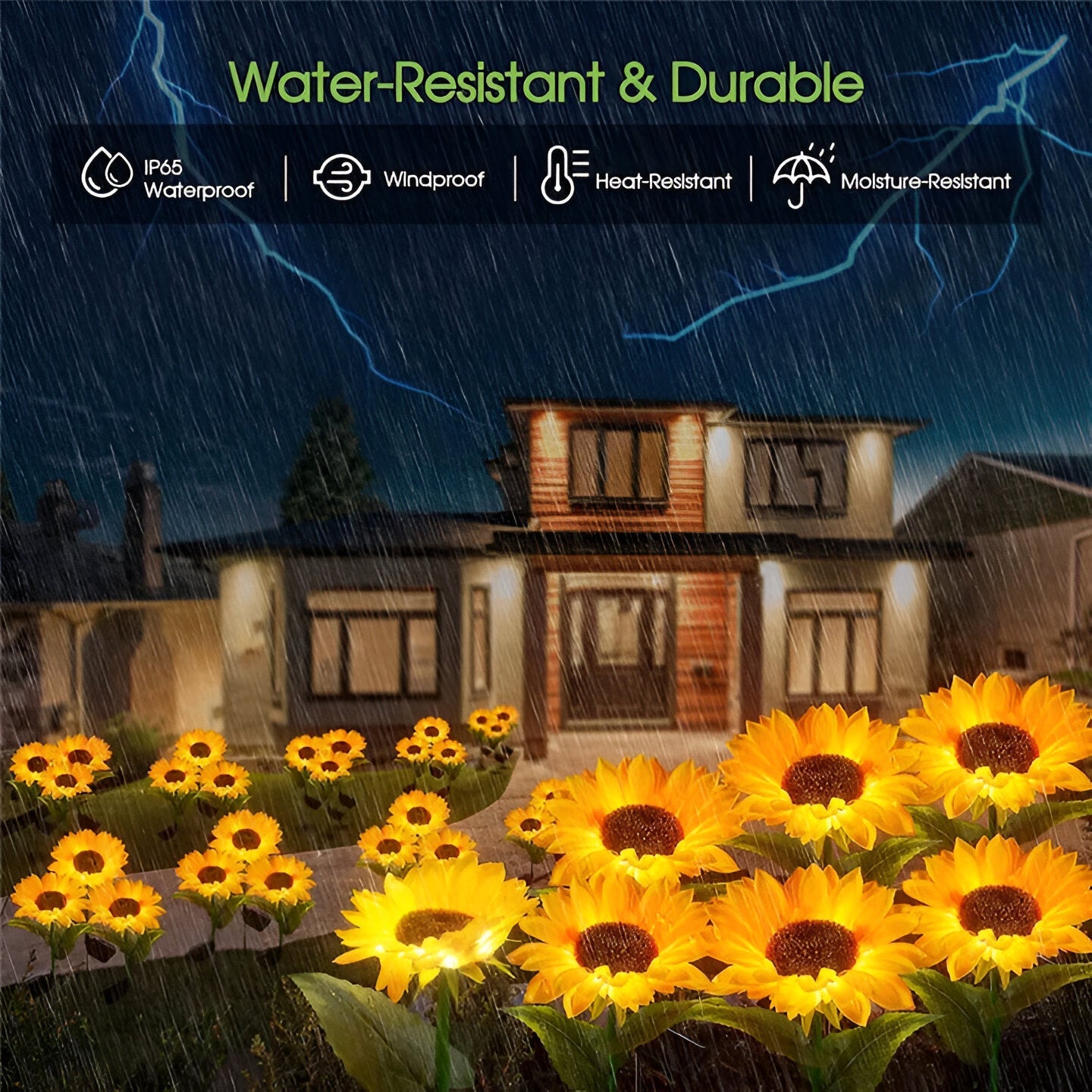 FloraLuce – Realistische zonnebloem solarverlichting voor de tuin