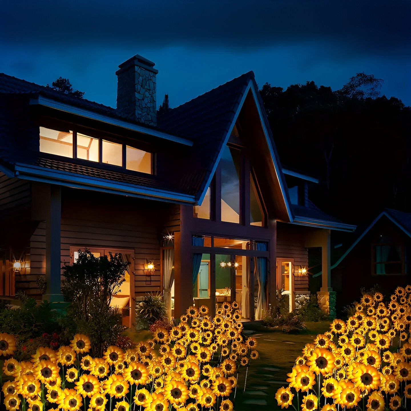 FloraLuce – Realistische zonnebloem solarverlichting voor de tuin