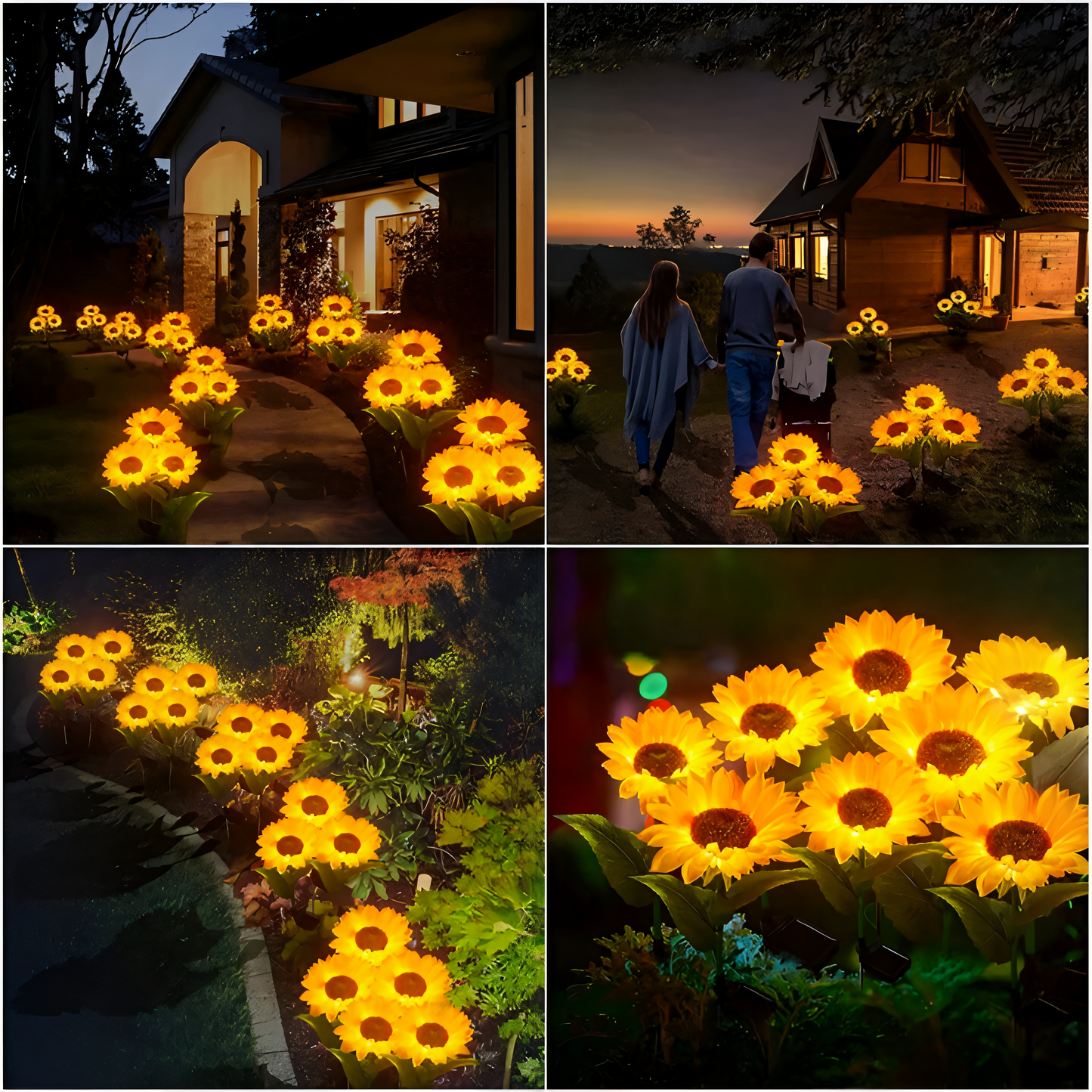 FloraLuce – Realistische zonnebloem solarverlichting voor de tuin