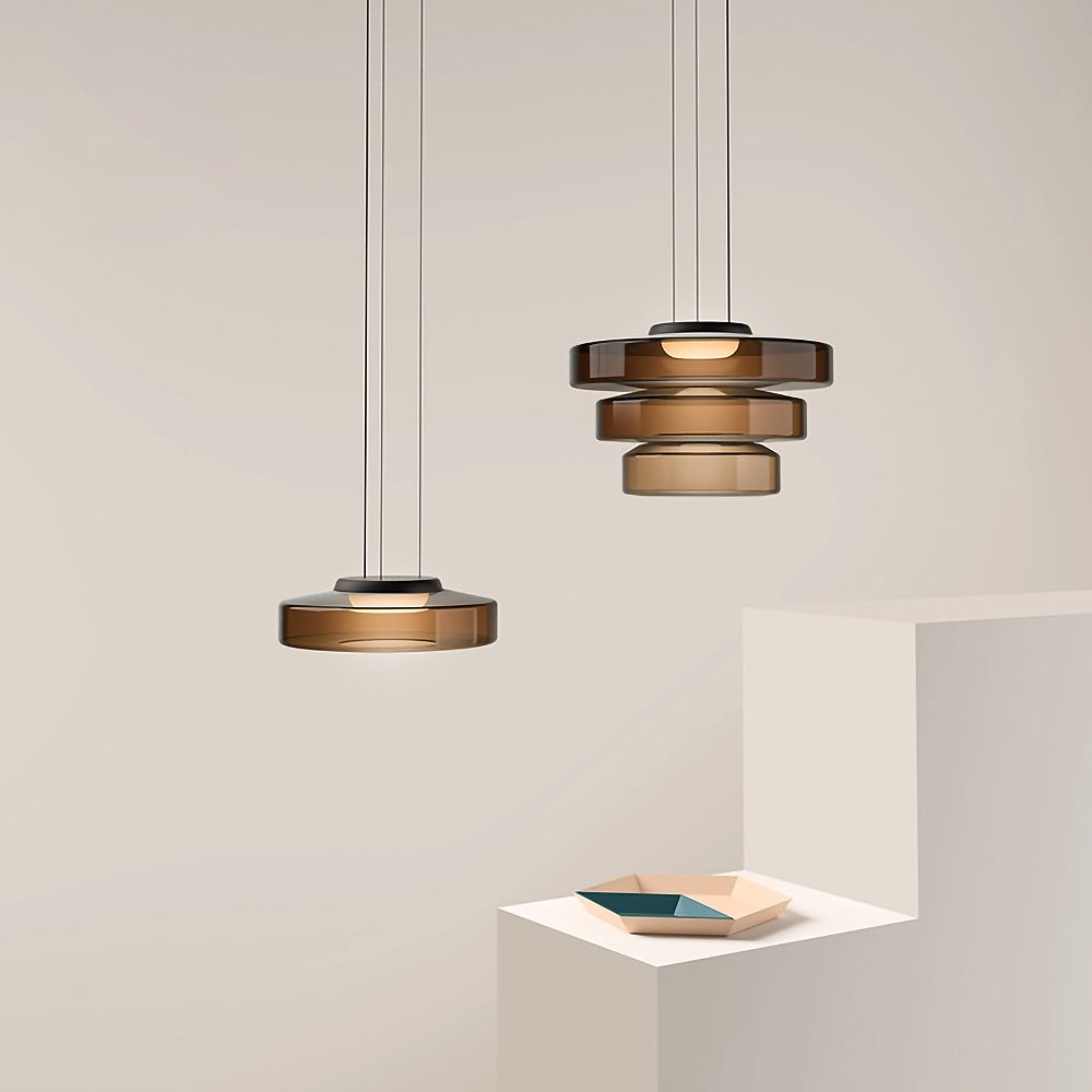 Moderne Glas Pendelleuchte