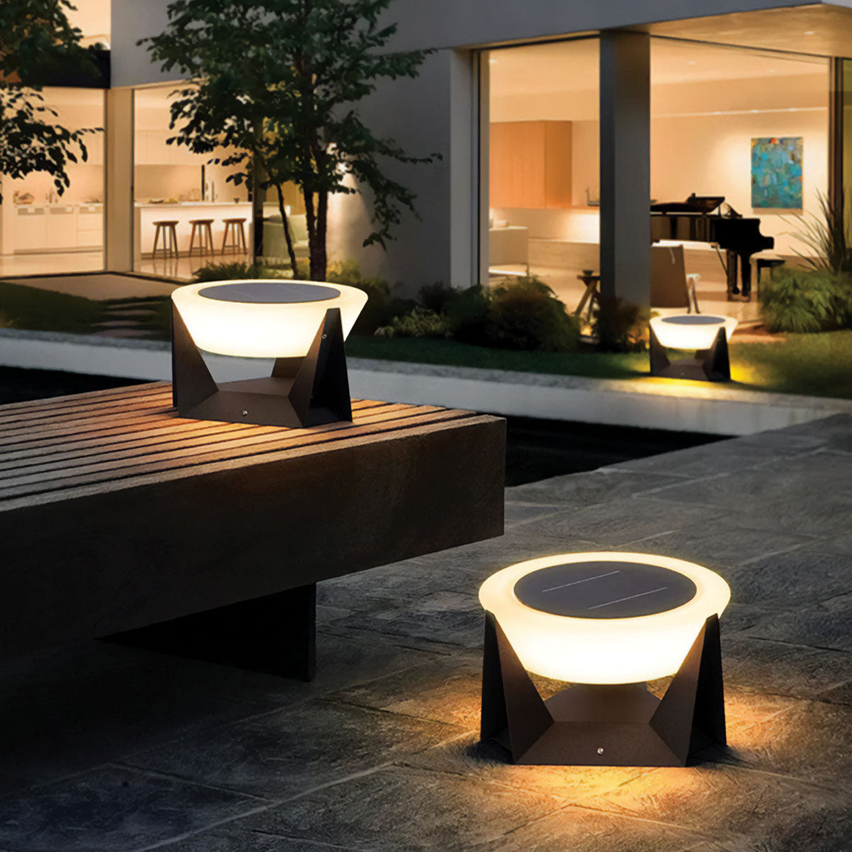 SolarLuxe – Moderne Solar Vloerlamp met Verstelbare Hoogte