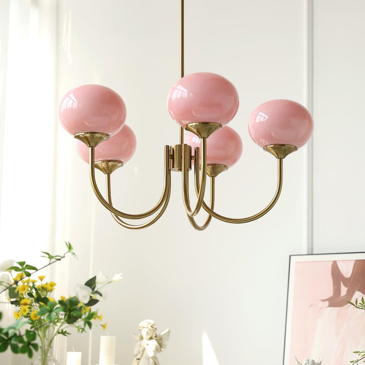 Nuvila – Speelse kroonluchter met marshmallow-look in wolkachtig design