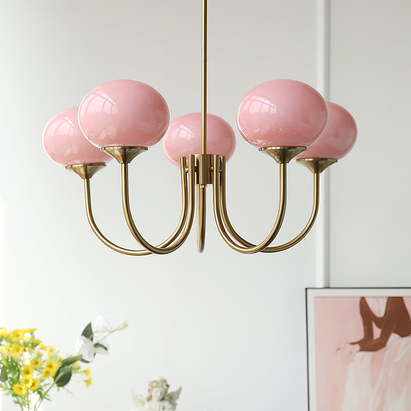 Nuvila – Speelse kroonluchter met marshmallow-look in wolkachtig design