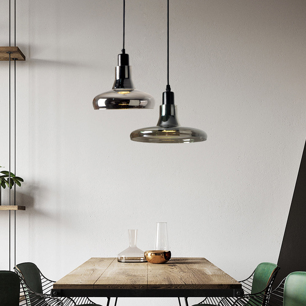Liora Hanglamp – Modern, Rookgrijs Glas, Energiezuinig