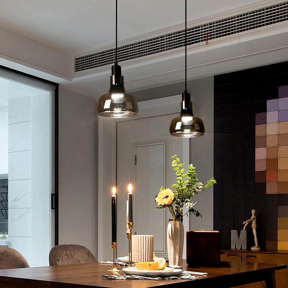 Liora Hanglamp – Modern, Rookgrijs Glas, Energiezuinig