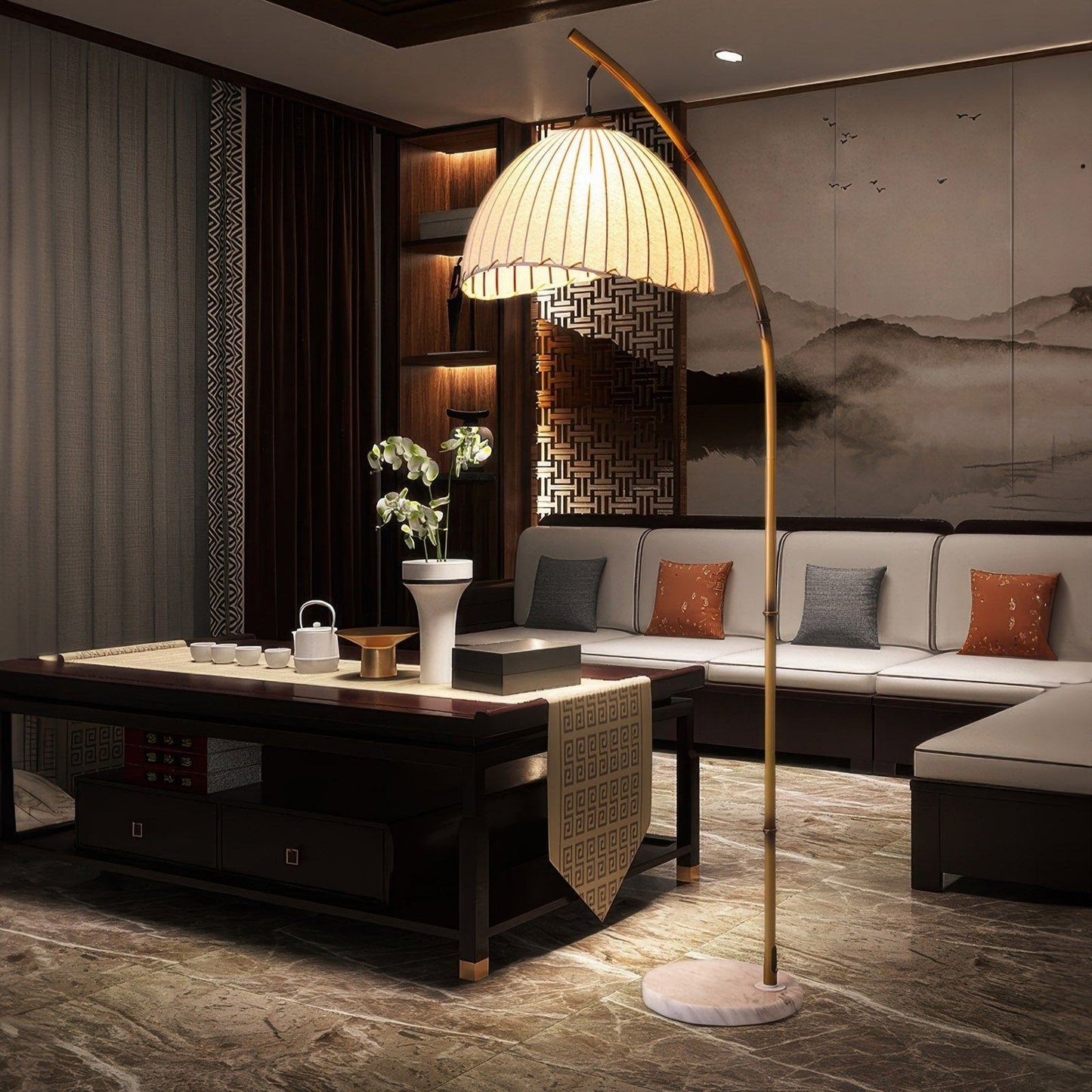 Zenori – Staande lamp van bamboe in Zen-geïnspireerd design