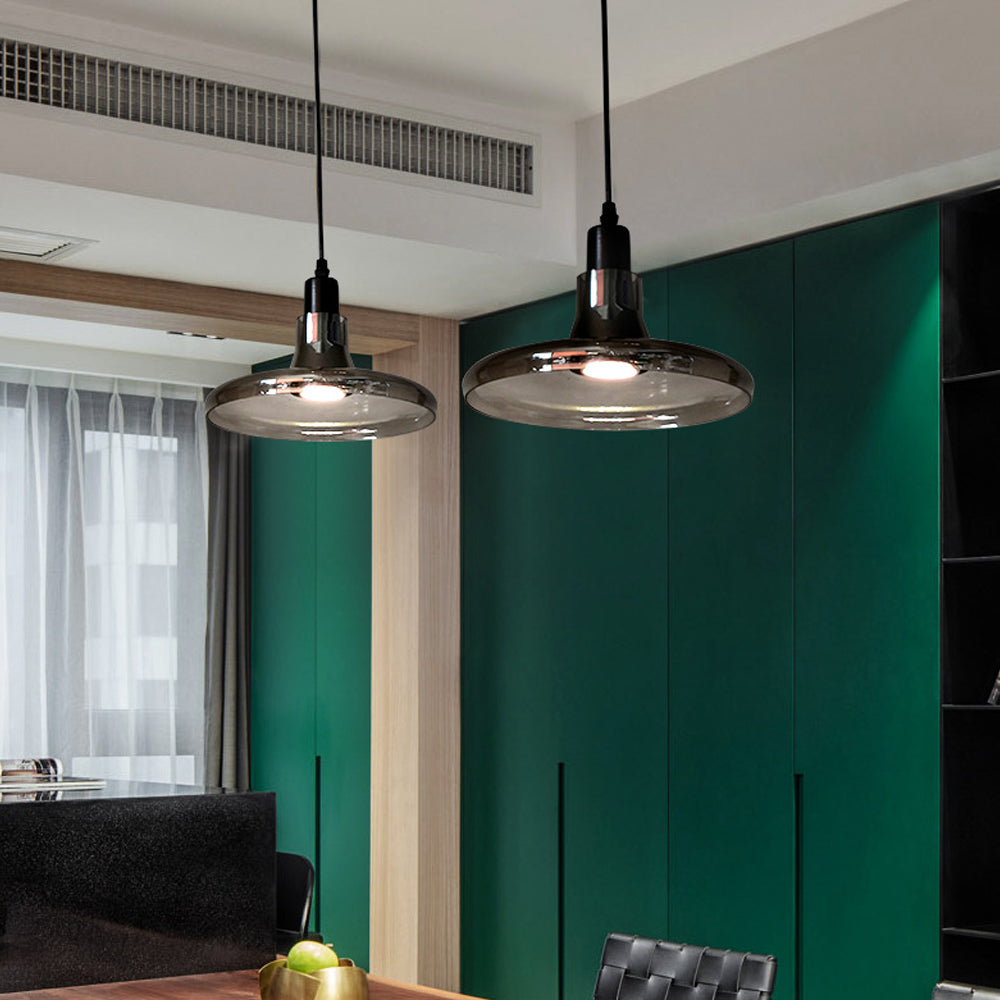 Liora Hanglamp – Modern, Rookgrijs Glas, Energiezuinig
