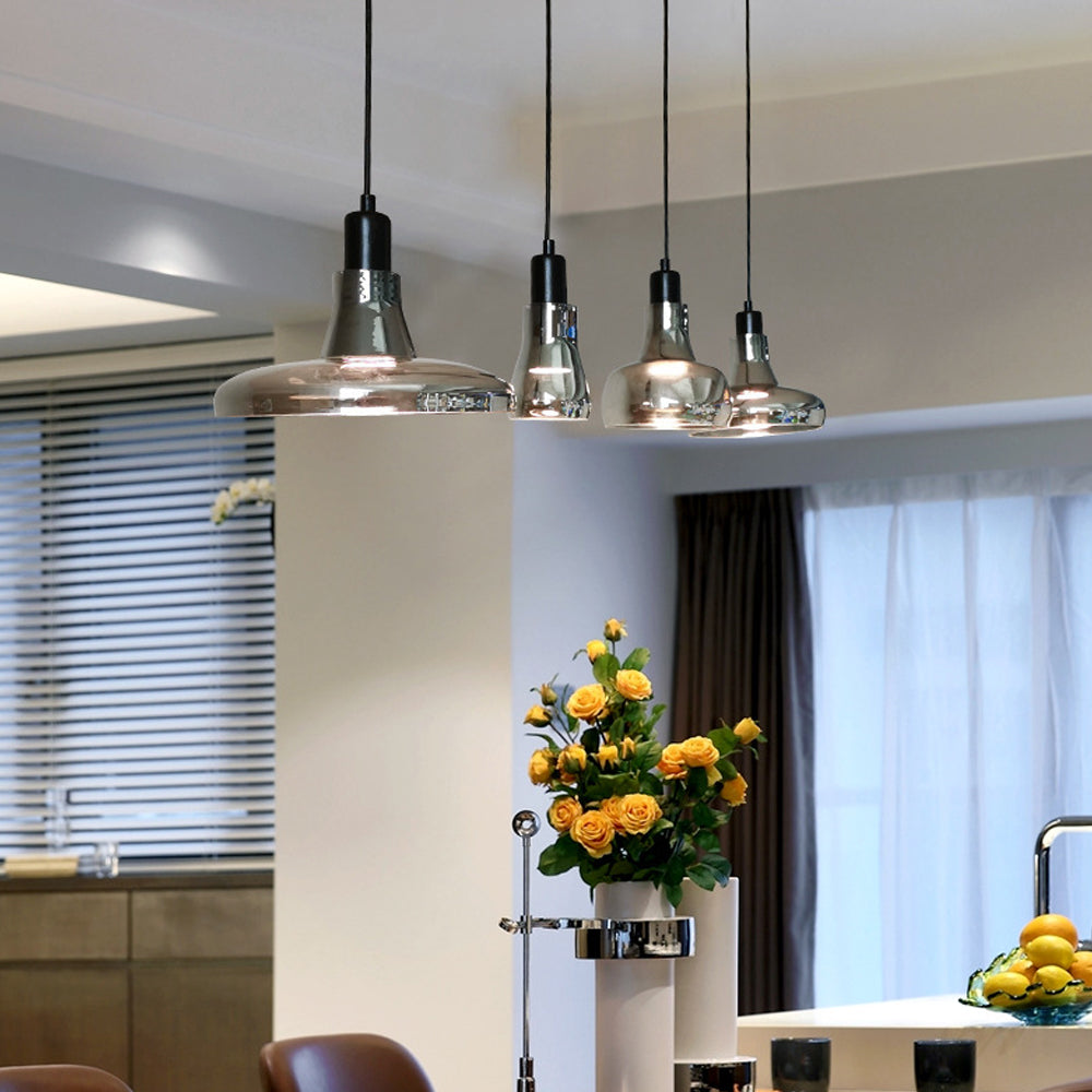 Liora Hanglamp – Modern, Rookgrijs Glas, Energiezuinig