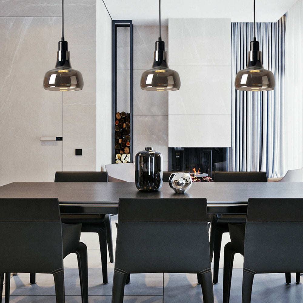 Liora Hanglamp – Modern, Rookgrijs Glas, Energiezuinig