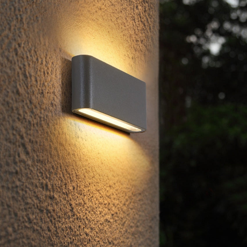 NovaBeam – Moderne LED Waterdichte Wandlamp voor Buiten (Omlopend Licht)