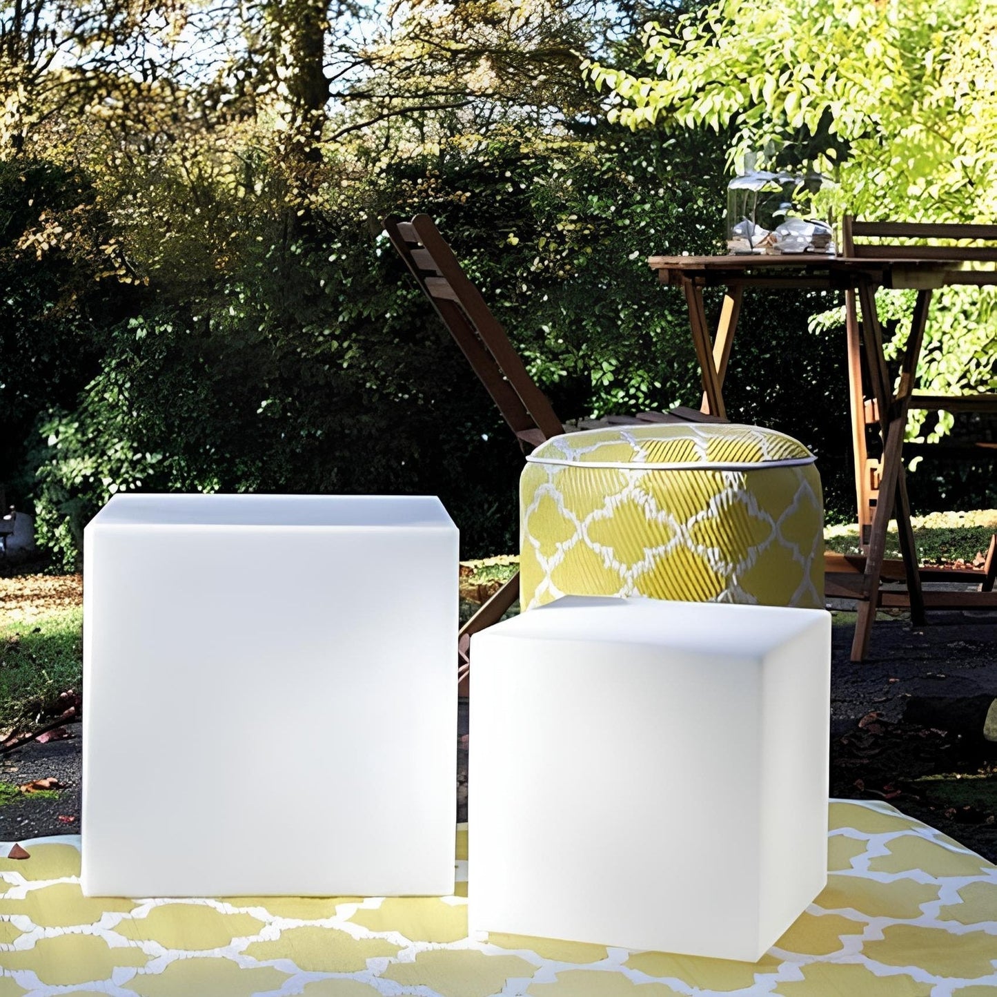 CubeGlow – Kubische Tuinlamp met LED Verlichting