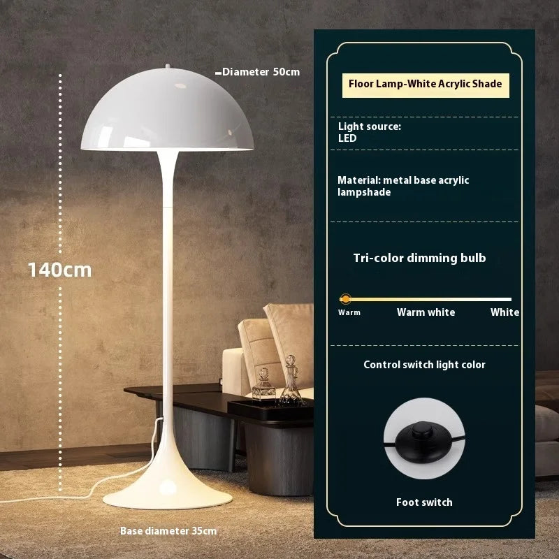 Fynora – Scandinavische LED staande lamp in paddenstoelvorm