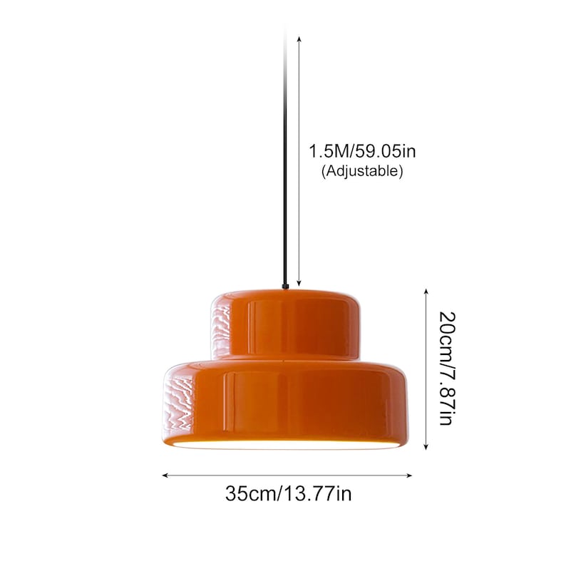 Orange Deco Pendelleuchte