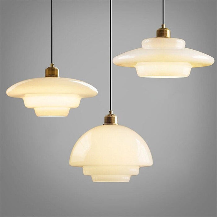Lunara – Witte glazen hanglamp met zachte uitstraling