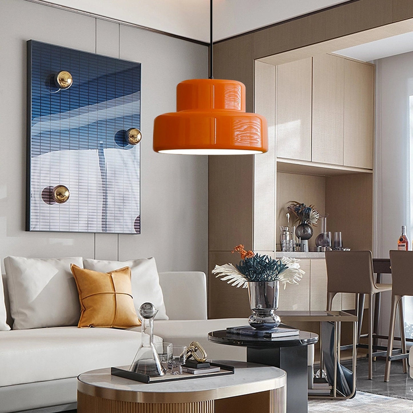 Orange Deco Pendelleuchte