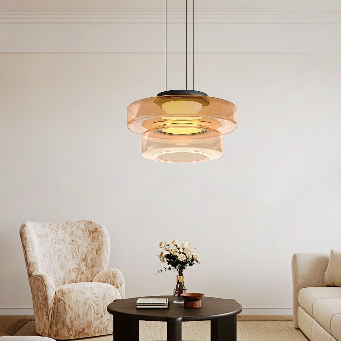 Moderne Glas Pendelleuchte