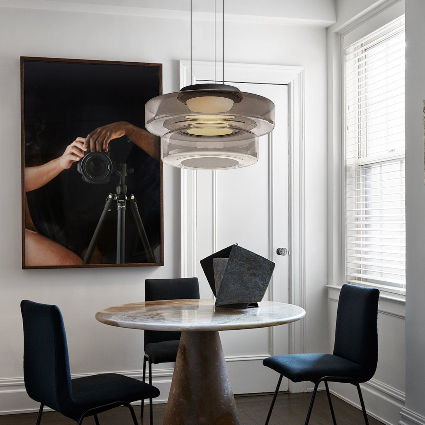 Moderne Glas Pendelleuchte